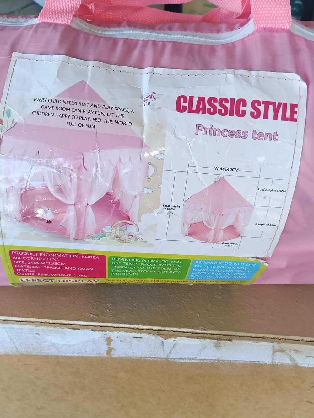 Classic Princess Play Tent - Pink
